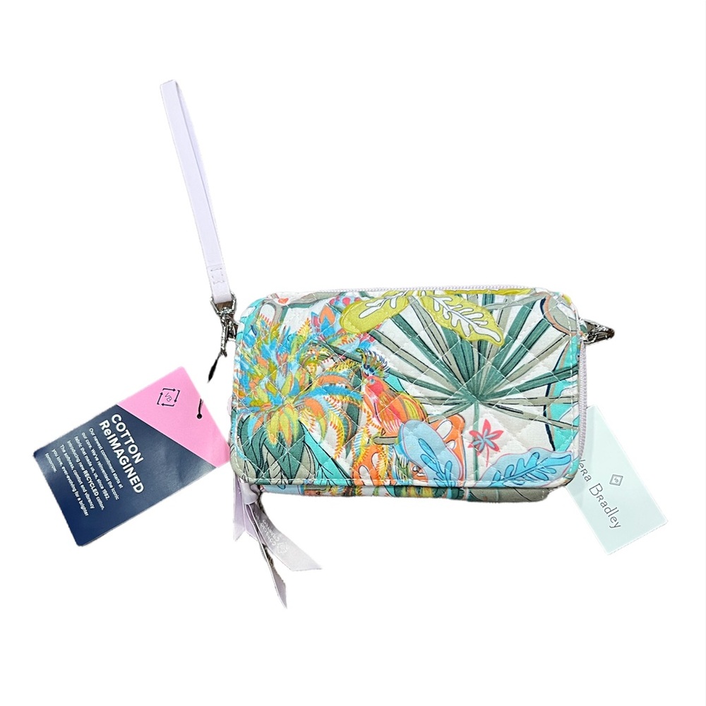 Vera Bradley Rain Forest Canopy RFID All in One Crossbody